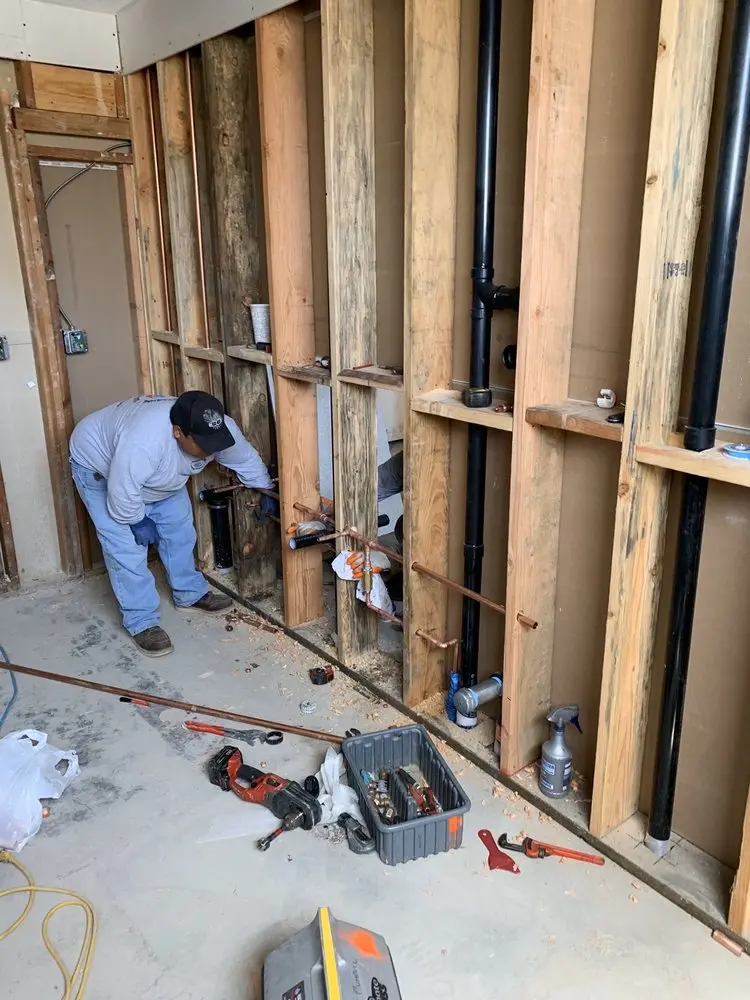 Commercial rough-in plumbing for Trenchless Sewer Repair in Chaska